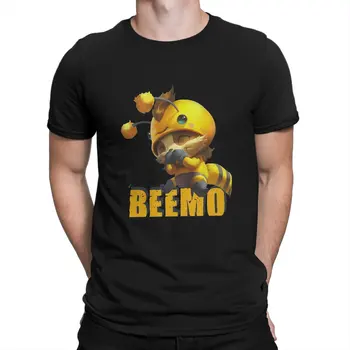 League of Legends Oyunu Beemo-Teemo Tshirt Grafik Erkekler Polyester Üstleri Vintage Goth Yaz Giyim Harajuku T Shirt