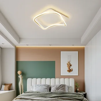 LED avize tavan ışıkları altın beyaz ev dekorasyon oturma odası yatak odası için çocuk çalışma kapalı fikstür Ultra parlak