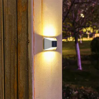 LED güneş duvar ışıkları açık su geçirmez güneş enerjili hareket sensörü sensörü lambası güneş Enerjili güneş ışığı bahçe sokak aydınlatma dekorasyon