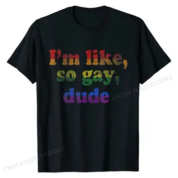 LGBT Eşcinsel Gurur T-Shirt Im Gibi Eşcinsel Dostum Gömlek Aile Erkek T Shirt Klasik Tops & Tees Pamuk Slim Fit
