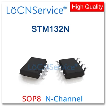 LoCNService 50 ADET 500 ADET SOP8 STM132N N-Kanal Geliştirme Modu Alan Etkisi Yüksek kaliteli STM 
