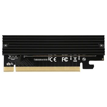 M. 2 Adaptör kartı ısı emici İle PCIE3. 0 bilgisayar yüksek Hızlı Genişletme Kartı X16 katı Hal sürücü NVME Adaptör Kartı