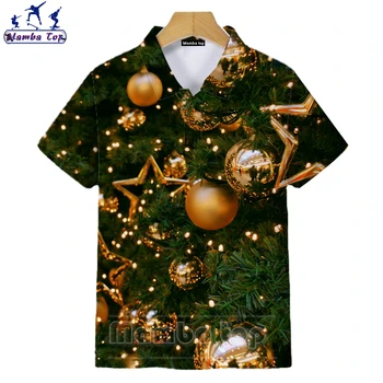 Mamba Üst Noel Erkek Giyim Kadın POLO GÖMLEK Çocuk Golf Kıyafeti Kısa Kollu Noel Baba T-shirt 3D Baskı Yeni Yıl Hediye Tee
