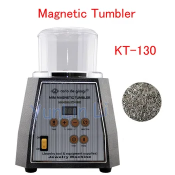 Manyetik Tumbler 130mm Takı Parlatıcı Metal Parlatıcı Süper Bitirme Takı parlatma makinesi KT-130