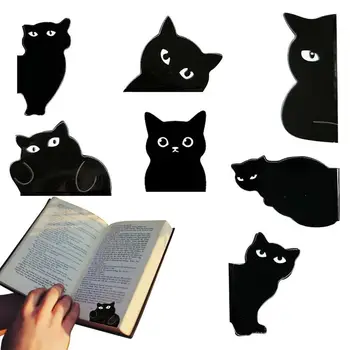 Manyetik Yer İmleri 7 Adet Sevimli Kedi Mıknatıs Yer İmi Klipleri Kedi kitap ayracı Manyetik Kitap Sayfası Klipleri Ofis Malzemeleri