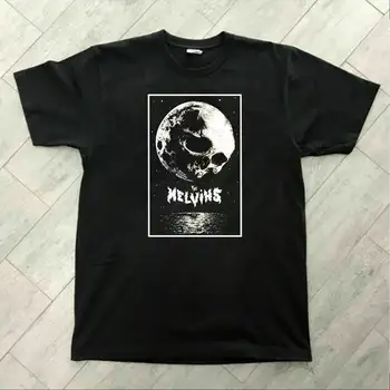 Melvins Konser Turu Ay Logosu 2 Tarafı Siyah Tişört