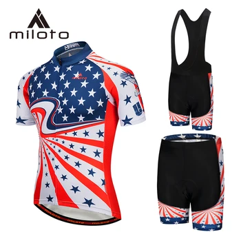 MILOTO Pro Bisiklet giyim setleri Yol bisiklet kıyafeti Yarış Giysileri Hızlı Kuru erkek MTB Bisiklet Jersey Takım Elbise Ropa Ciclismo Maillot