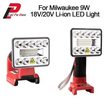 Milwaukee için aracı ışık led ışık 3 inç açık ve kapalı ışık için kullanılan Milwaukee 18V li-ion pil 48-11-1828/48-11-1840