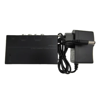 Mini AB / ABD Plug PP400 Ultra Kompakt Fono Preamp Preamplifikatör RCA 1/4 İnç TRS Arayüzleri Preamplificador Fono Preamp