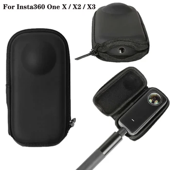 Mini saklama kutusu için Insta360 One X / X2 / X3 Spor Kamera Koruyucu Taşınabilir saklama kutusu PU Çanta Insta 360 Aksesuarları