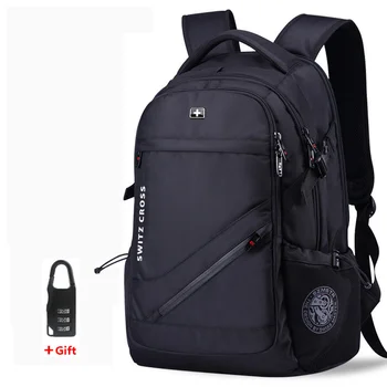 mochila İsviçre erkek anti hırsızlık Sırt Çantası USB Dizüstü Okul Seyahat Çantaları su geçirmez İş 15.6 17 inç laptop sırt çantası kadın