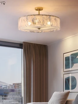 Modern Basit Lüks İmitasyon Mermer Cam Tavan Lambası Altın Parlaklık LED E27 Ev Dekor Oturma / Yemek Odası Mutfak Yatak Odası Çalışma