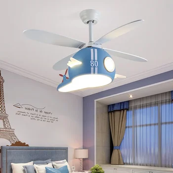 Modern çocuk avize tavan vantilatörü bıçaksız yatak odası tavan vantilatörü lamba tavan vantilatörü s ışıkları dekoratif led tavan lambaları