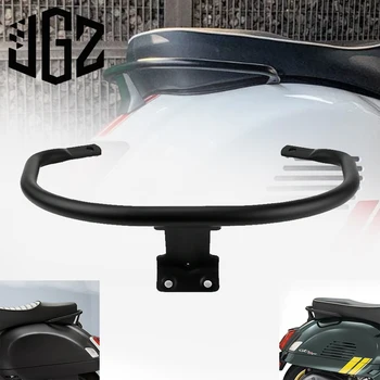 Motosiklet Alüminyum Alaşımlı Aksesuarlar Arka Braket Bagaj Çantası Rafı koltuk kol desteği Siyah VESPA GTS GTV 2013 2014 - 2023