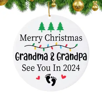 Mutlu Noeller Noel Ağacı Kolye Noel Hayvan Süsleri 2024'te Görüşürüz Ağaç Kolye Anne Adayları için Hediyeler