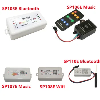 Müzik Bluetooth Wifi denetleyici SP105E SP110E SP108E SP107E SP106E Sihirli Renk Denetleyicisi için RGB / RGBW WS2812B WS2811 LED Şerit