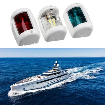 Navigasyon ışıkları Nav ışıkları mavi IP66 çalışma LED plastik kırmızı beyaz liman yat tekne LED navigasyon ışıkları