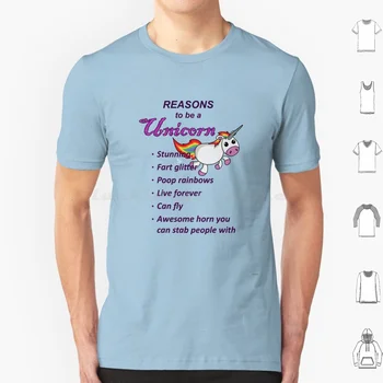 Nedenleri Olmak Unicorn T Shirt Büyük Boy %100 % Pamuk Unicorn Glitter Gökkuşağı Tek Boynuzlu Atlar Mizah Komik Efsanevi Fantezi Unicornio