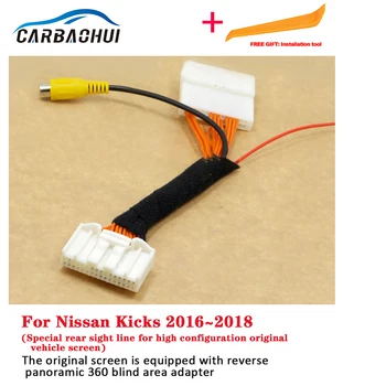 Nissan Kicks için 2016~2018 RCA ve Orijinal Ekran Uyumlu Araba Back up Ters Kamera Araba Dikiz Kamera Setleri