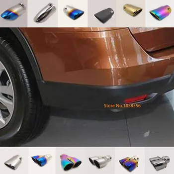 Nissan X-Trail Xtrail için T32 / Rogue 2014 2015 2016 Araba Sticker Susturucu Dış Uç Boru Çıkışı Paslanmaz Çelik Egzoz İpucu Kuyruk
