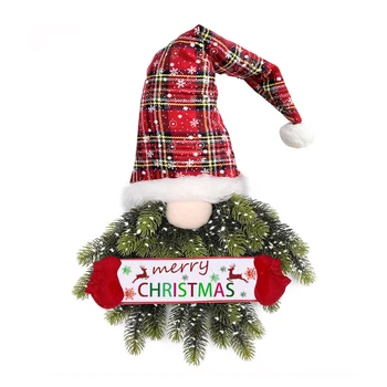 Noel Ağacı Asılı Süsleme Sevimli Cüce Elf Meçhul Bebek suni çam iğnesi Karşılama Çelenk Noel Partisi DIY Malzemeleri