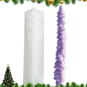 Noel Ağacı Silikon Kalıpları Noel Ağacı Kalıp Mum Yapımı İçin Noel Ağacı Şekli Reçine Döküm silikon kalıp Balmumu Buz