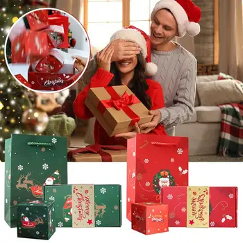 Noel Sürpriz Hediye Kutusu DIY Sıçrama Katlanır Kutu Doğum Günü Şaşırtıcı Yaratıcı Durumda sevgililer Hediye Kutusu