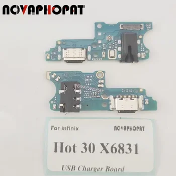Novaphopat ınfinix Sıcak 30X6831 USB şarj ünitesi Bağlantı Noktası Fişi Kulaklık Ses Jakı Mikrofon MİKROFON Flex Kablo Şarj Kurulu
