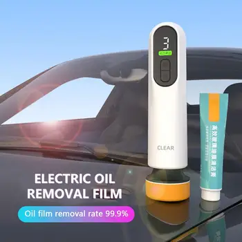Oto camı Yağ Filmi Sökücü elektrikli pencere temizleyici cam sileceği Araba Elektrikli Parlatıcı için Şarj Edilebilir Yağ Filmi Temizleyici Makinesi