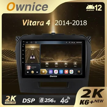 Ownice K6 + 2K 13.3 8 + 256 İnç Suzuki Vitara için 4 2014-2018 Araba Radyo Multimedya Video Oynatıcı Navigasyon Stereo GPS Android 12