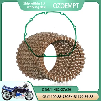 OZOEMPT Motosiklet debriyaj Diski Seti ve Kapak Contası için geçerlidir GSX1100 88-93GSX-R1100 86-88