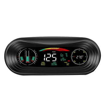 P18 HUD HEAD Up Display Araba 4X4inclinometer Off-Road GPS İzci Hız Göstergesi Degrade Ölçer Oto Araçları Tüm araba yedek parçaları