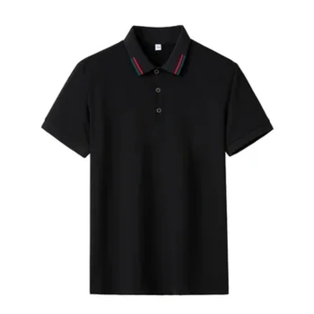 Pamuk Nefes polo gömlekler Erkekler için Rahat Düz Renk Gevşek Erkek Giyim Büyük Boy 8XL Rahat POLO GÖMLEK Yaz Moda