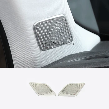 Paslanmaz çelik Audi Q3 2019 2020 2021 2022 Oto Aksesuarları Araba Ön sütun Ses dekorasyon Kapak Trim Sticker Styling