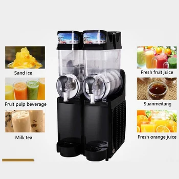 PBOBP Ticari Slushie Makinesi Slush Makinesi Dondurulmuş İçecek Dağıtıcı Buz Gibi Meyve Suyu Smoothie Granita otomat