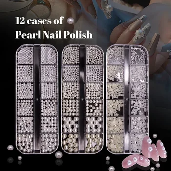 Pearl Nails  Accessories Decoracion De Uñas Simple and Sweet for Girls Nail Supplies for Professionals фигурки для ногтей 네일 파츠