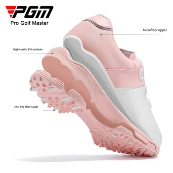 PGM Kadın golf ayakkabıları Su Geçirmez Anti-skid kadın Hafif Yumuşak Nefes Sneakers Bayanlar Topuzu Kayış spor ayakkabı XZ298