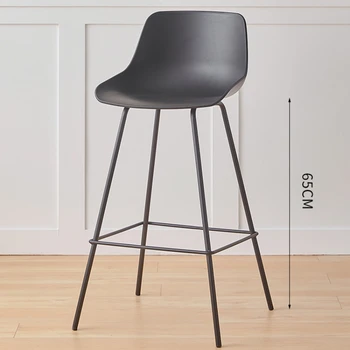 Plastik Tasarım Bar Sandalyeleri Modern Özellik Mutfak Oturma Odası Lüks Bar Sandalyeleri İskandinav Tasarım Taburete Alto Mobilya SR50BC