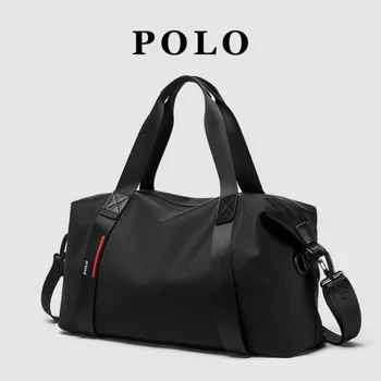 Polo erkek Kısa Mesafe seyahat el çantası Rahat Bagaj Çantaları ve Spor Çantaları erkek Moda Büyük Kapasiteli