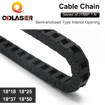 QDLASER Şanzıman Kablo Zinciri 18x18 18x25 18x37 18x50 Yarı Kapalı İç Açılış Sürükle Plastik Çekme Halatı Şanzıman