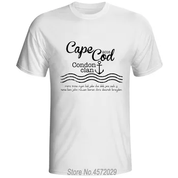 Rahat T shirt Baskılı Kısa Kollu Tees Tops Cape Cod Özel gömlek kravat boya erkek T-shirt euro boyutu