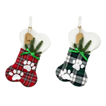 Renkli Noel Çorap Kolye Tatil Hediye Şenlikli Asılı Süsleme