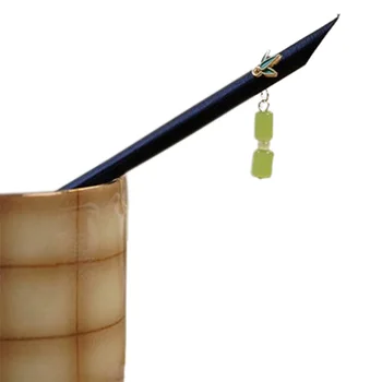 Retro Çin Saç Çubuklarını Kabak Bambu Düğüm Updo Chignon Pimleri Cheongsam Han Elbise Çay Aşınma