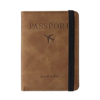 RFID Pasaport Tutucu Kapak Cüzdan Kadın Erkek PU Deri sim kartlık Pasaport Çantası Seyahat Essentials Aile Tatili için