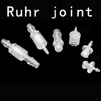 Ruhr Konektörü Ruhr dişi konnektör Ruhr İç ve Dış Spiral Plastik Silikon Hortum Laboratuvar için 1 Adet