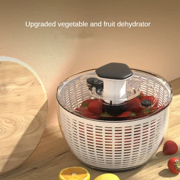 Salata döndürücü Marul Kurutma Makinesi 1 Elle Kolay Basın Büyük sebze kurutucu Salata karıştırıcı Yeşiller, Otlar, Meyveler, Meyveler Kolay Kurulum