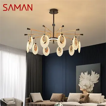SAMAN iskandinav LED avize lambaları fikstür yaratıcı kolye ışık ev oturma odası dekorasyon için