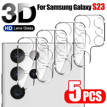Samsung Galaxy S23 Artı Ultra 3D Kamera Lens Koruyucu Temperli Cam Arka Kamera Anti-scratch Kapak Samsung S23 Ultra