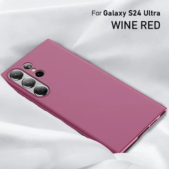 Samsung Galaxy S24 Ultra Kılıf Ultra İnce Yumuşak TPU Silikon Mat Arka Koruyucu Kapak İçin Galaxy S24 Artı фезол X-Seviye