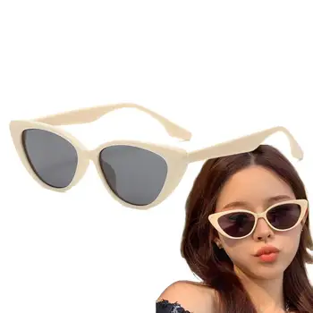 Seksi Kedi Gözü Üçgen Güneş Gözlüğü Retro Kadın Gözlük Anti-UV güneş gözlüğü Polarize Streetwear Trend Moda Bayanlar Gözlük